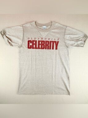 Vintage Oldsmobile Celebrity T Shirt L Single Stitch USA 70s 80s The Knits